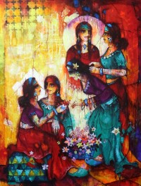 Janisar Ali, 36 x 48 Inch, Acrylic on Canvas, Figurative Painting, AC-NAL-037
